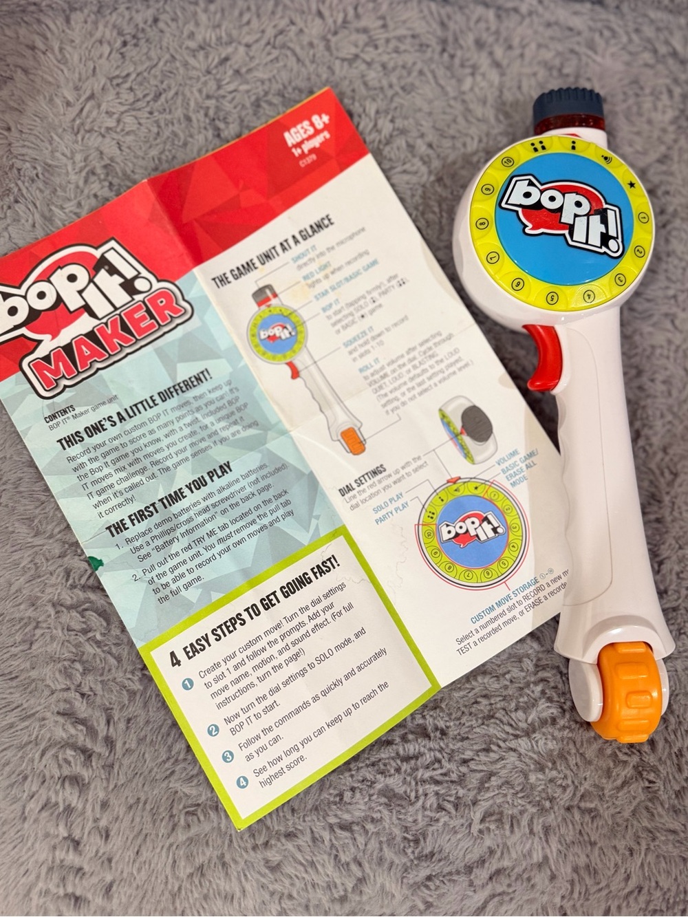 Hasbro Bop It! Maker Electronic Game - White, Yellow, Red, Blue